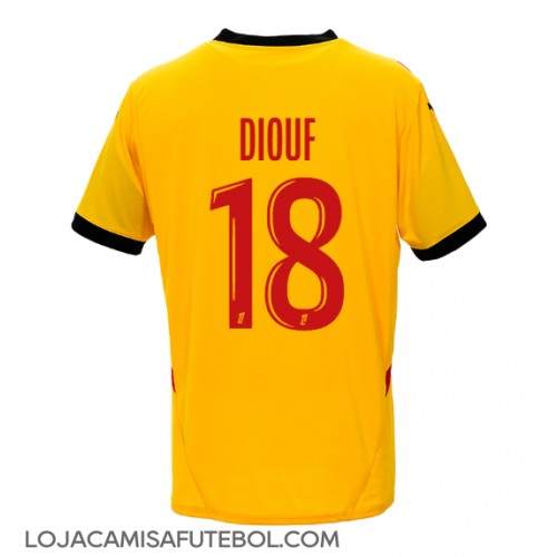 Camisa de Futebol RC Lens Andy Diouf #18 Equipamento Principal 2024-25 Manga Curta